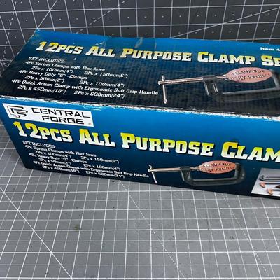 12 Piece ALL PURPOSE Clamp Set 