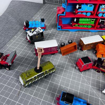 Thomas the Tank Engine Die Cast Train Cars in Case Plus extra