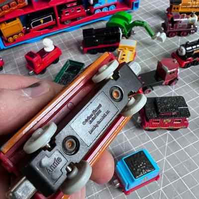 Thomas the Tank Engine Die Cast Train Cars in Case Plus extra