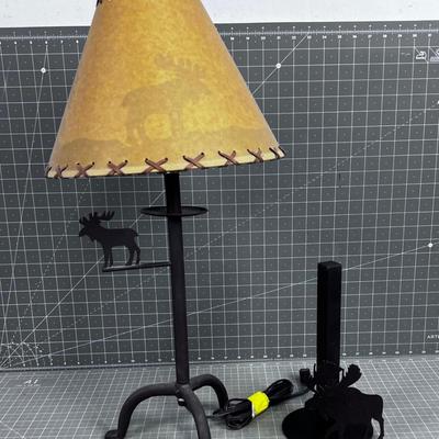 MOOSE Table Lamp And a MOOSE Paper Towel Holder 
