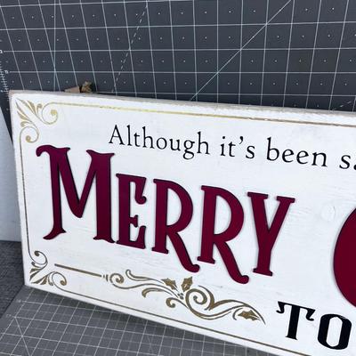 Merry Christmas Wall Sign