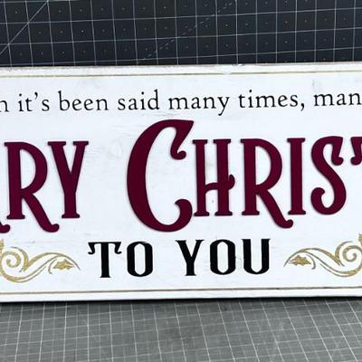 Merry Christmas Wall Sign