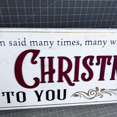 Merry Christmas Wall Sign