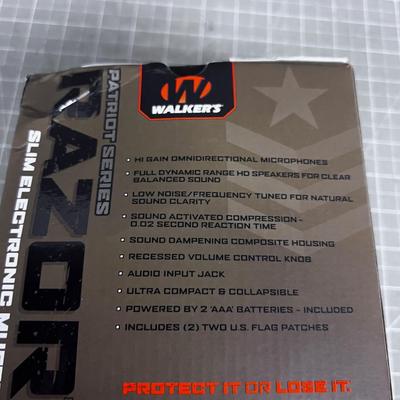 Walker Razor Slim Electronic Muffs 