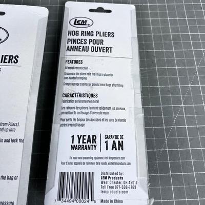 2 Different Hog Ring Pilers 