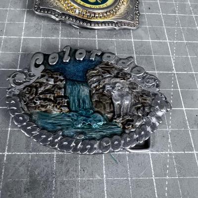 2 Belt Buckles. 