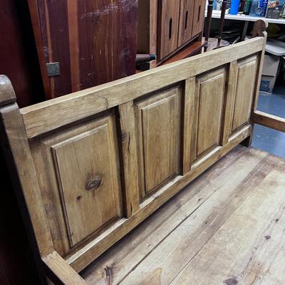 Rustic WOOD Pine Bench