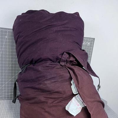 Purple Sleeping Bag 32" by 90" 