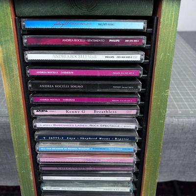CD Rack Full of CD's