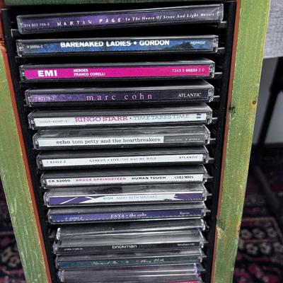 CD Rack Full of CD's