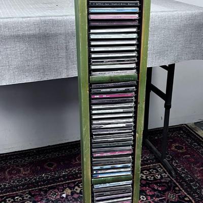CD Rack Full of CD's