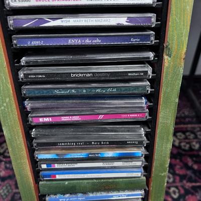 CD Rack Full of CD's