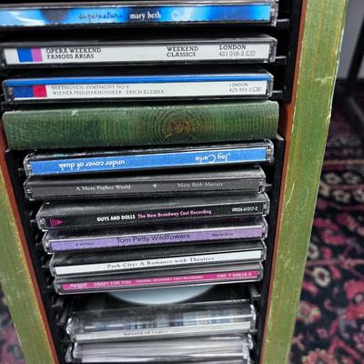 CD Rack Full of CD's