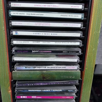 CD Rack Full of CD's