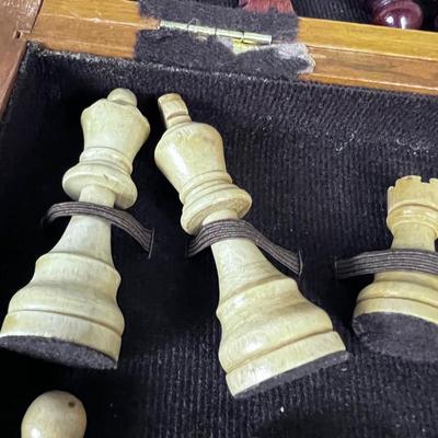 Travel Chess Set, w/Wood Chessmen