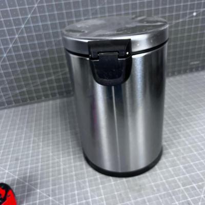 Stainless Steel Bath Trash Can