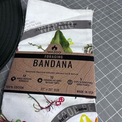 Sun Hat & Foraging Bandana