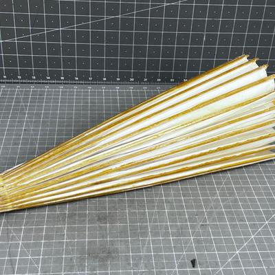 Bamboo and Rice Paper Umbrella, Vintage 