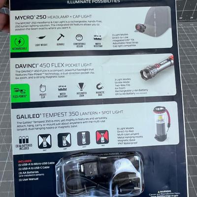 NEBO Triple Play Flash Light and Lantern Set NEW