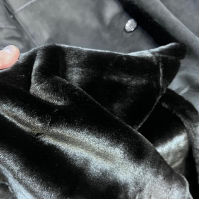 Gallery Women's Black, Faux Fur Lined, Hooded Trench Coat