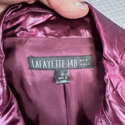 Lafayette 148 Women's Metallic Purple Jacket