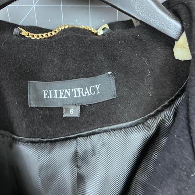 ELLEN TRACY LONG Black Lovely Ladies Coat WP