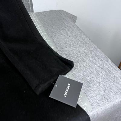ELLEN TRACY LONG Black Lovely Ladies Coat WP