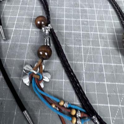 5 Bolero Ties; Eagles, Bucking Broncos. Etc. 