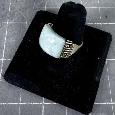14 K Gold and Jade Ring 
