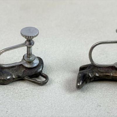 vintage WESTERN COWBOY BOOT EARRINGS