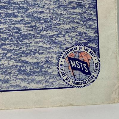MSTS MILITARY SEA TRANSPORTATION SERVICE MAP NORTH PACIFIC ARENA 1950s 