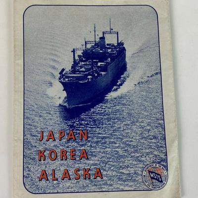 MSTS MILITARY SEA TRANSPORTATION SERVICE MAP NORTH PACIFIC ARENA 1950s 
