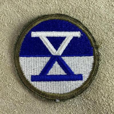 US ARMY X CORPS SHOULDER SLEEVE INSIGNIA korean war 