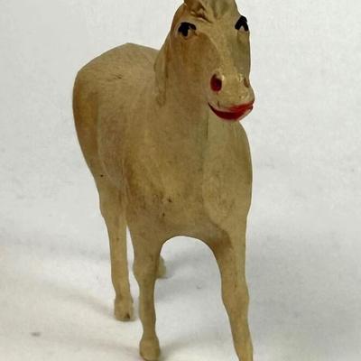 DUPONT VISCOLOID CELLULOID TOY HORSE 3in