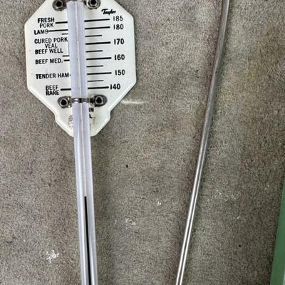 vintage TAYLOR ROAST MEAT THERMOMETER depression kitchen 1934