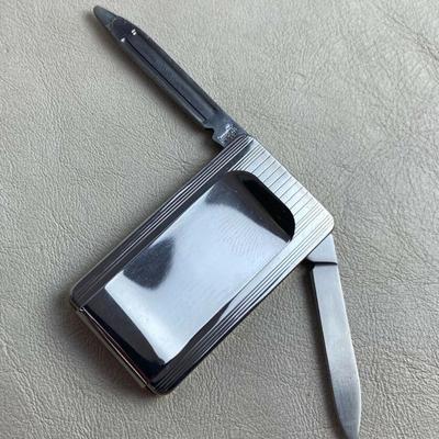 HAND ENGRAVED MONOGRAM C MONEY CLIP IMPERIAL VANITY POCKETKNIFE