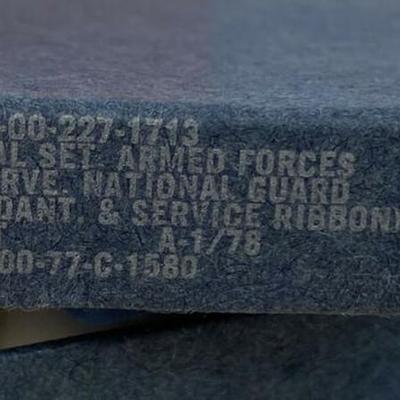 US ARMED FORCES RESERVE ARMY MEDAL SET IN BOX OF ISSUE 1978 