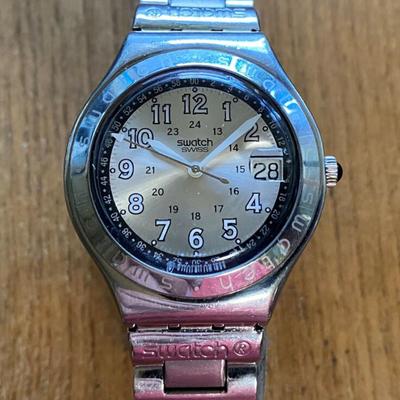 SWATCH IRONY 1998 STAINLESS STEEL SWISS QUARTZ MENS WATCH