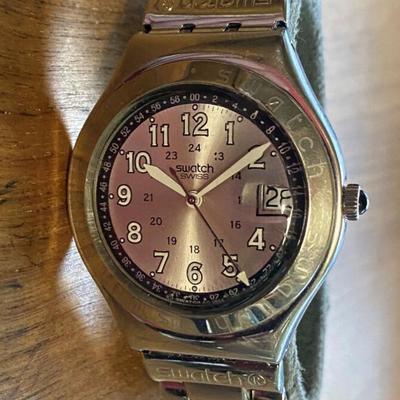 SWATCH IRONY 1998 STAINLESS STEEL SWISS QUARTZ MENS WATCH