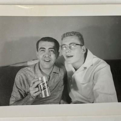 FISHER BEER SALT LAKE CITY UTAH B/W PHOTO SNAPSHOTS 1950s pair