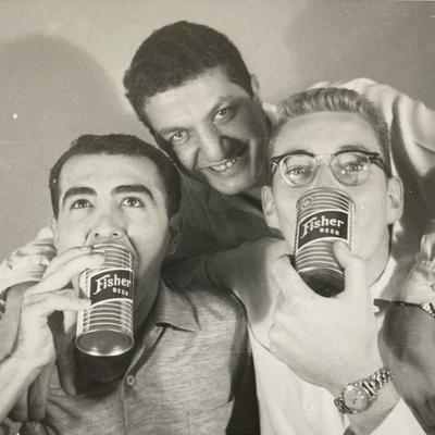 FISHER BEER SALT LAKE CITY UTAH B/W PHOTO SNAPSHOTS 1950s pair