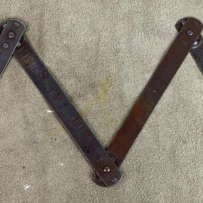 vintage STEELCRAFT TOOL NEW YORK GERMANY 24" FOLDING RULER No 2 