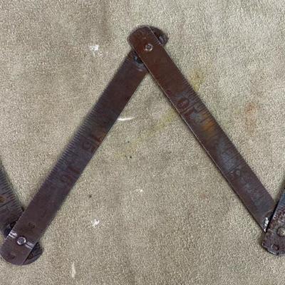 vintage STEELCRAFT TOOL NEW YORK GERMANY 24" FOLDING RULER No 2 