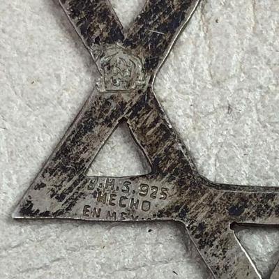 STERLING SILVER STAR OF DAVID JHS MEXICO