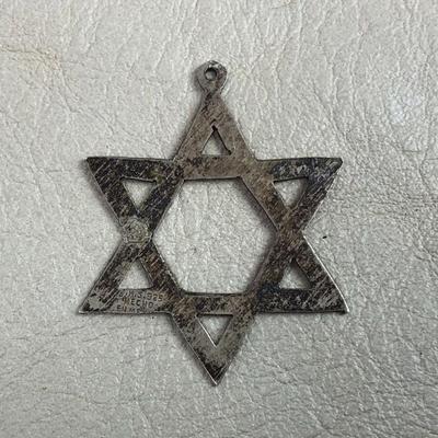 STERLING SILVER STAR OF DAVID JHS MEXICO