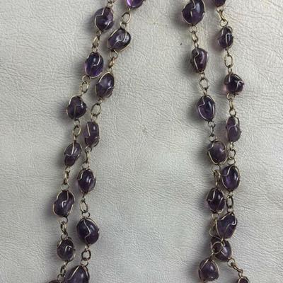 RAW AMETHYST CRYSTAL NECKLACE February Birthstone