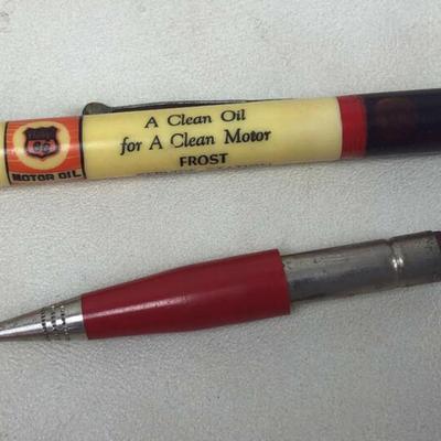 PHILLIPS 66 MOTOR OIL ADVERTISING PENCIL FROST SERVICE ROSCOE NEBRASKA 1940s