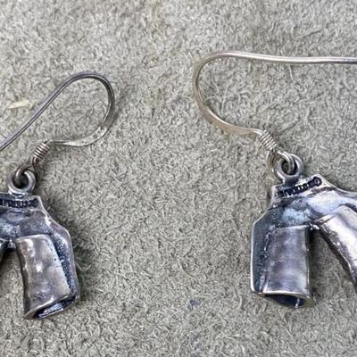vintage SILVER Chaps Earrings