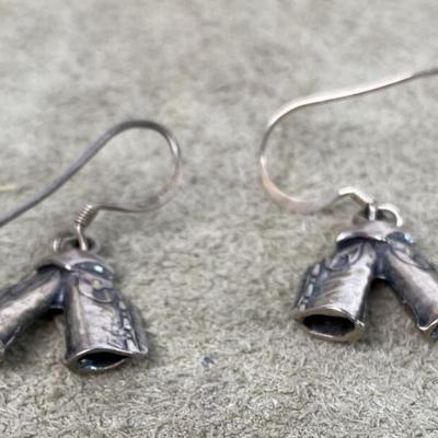 vintage SILVER Chaps Earrings