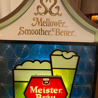Meister Brau light up wall light
